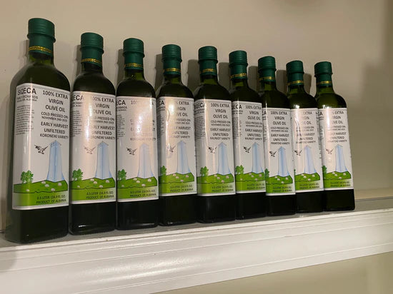 8 of 500 ML 100% Natural Extra Virgin Olive Oil Unfiltered Early Harvest