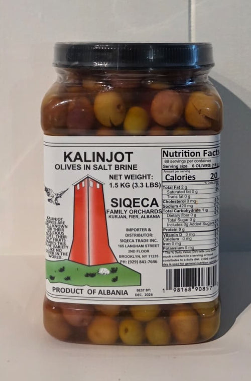 1.5 KG Jar of Kalinjot Olives, "Ullinj Kalinjot" -LOCAL DELIVERY ONLY