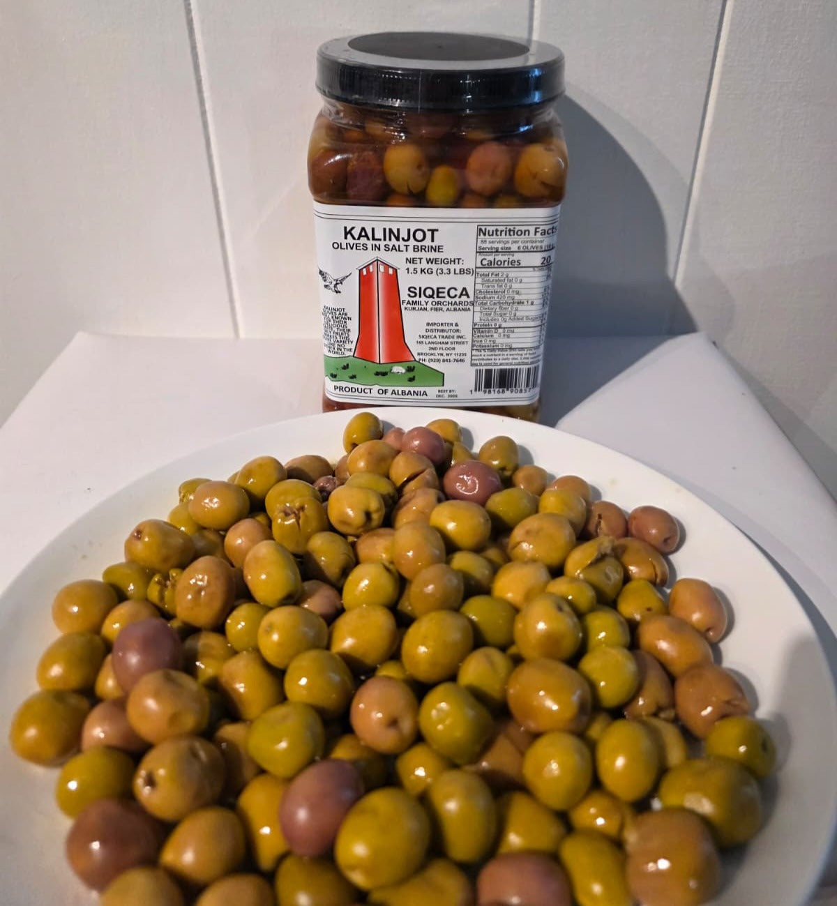 1.5 KG Jar of Kalinjot Olives, "Ullinj Kalinjot" -LOCAL DELIVERY ONLY